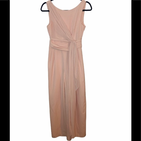 Eliza J blush pink wide leg jumpsuit,  2 - Picture 3 of 8